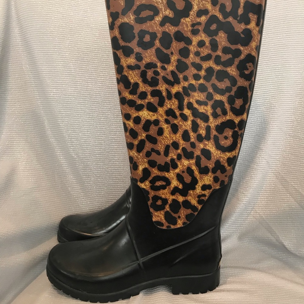 Ralph Lauren leopard rain boot